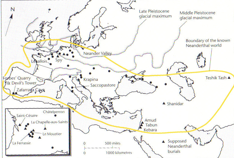 Image result for range of the Neanderthal
